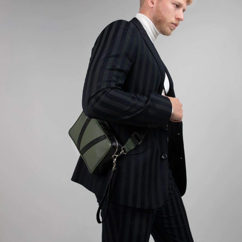 Gürteltasche und Umhängetasche aus Leder -MONETA II- Crossbody