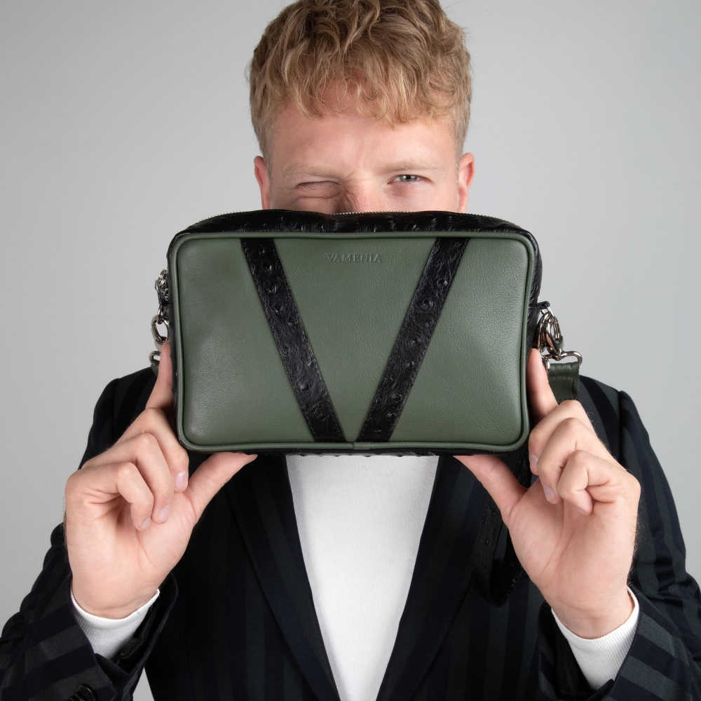 Gürteltasche und Umhängetasche aus Leder -MONETA II- Crossbody