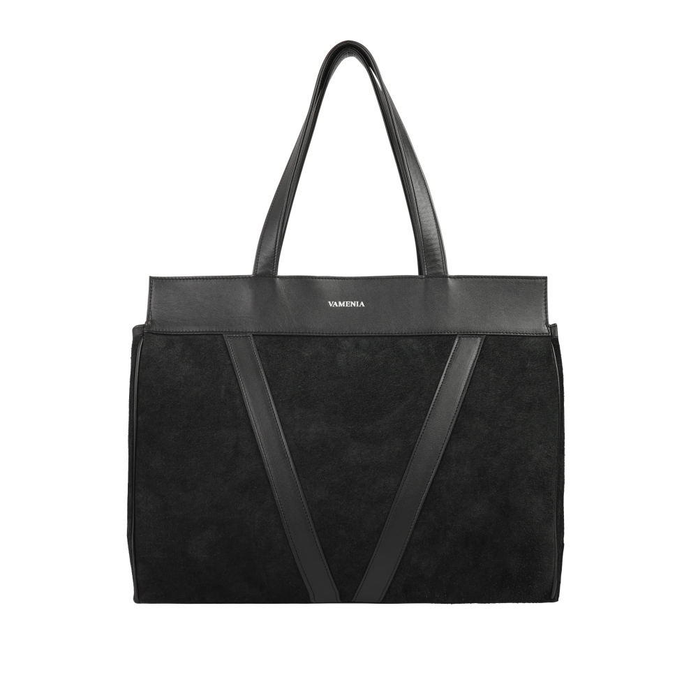 Shopper Tasche mit Reißverschluss aus Kalbsleder -CERES-