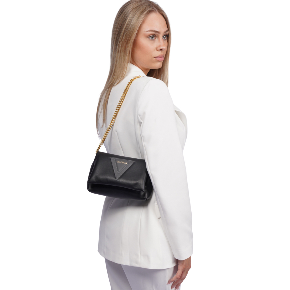 Crossbody Bag aus Kalbsleder in schwarz -EPONA- MINI