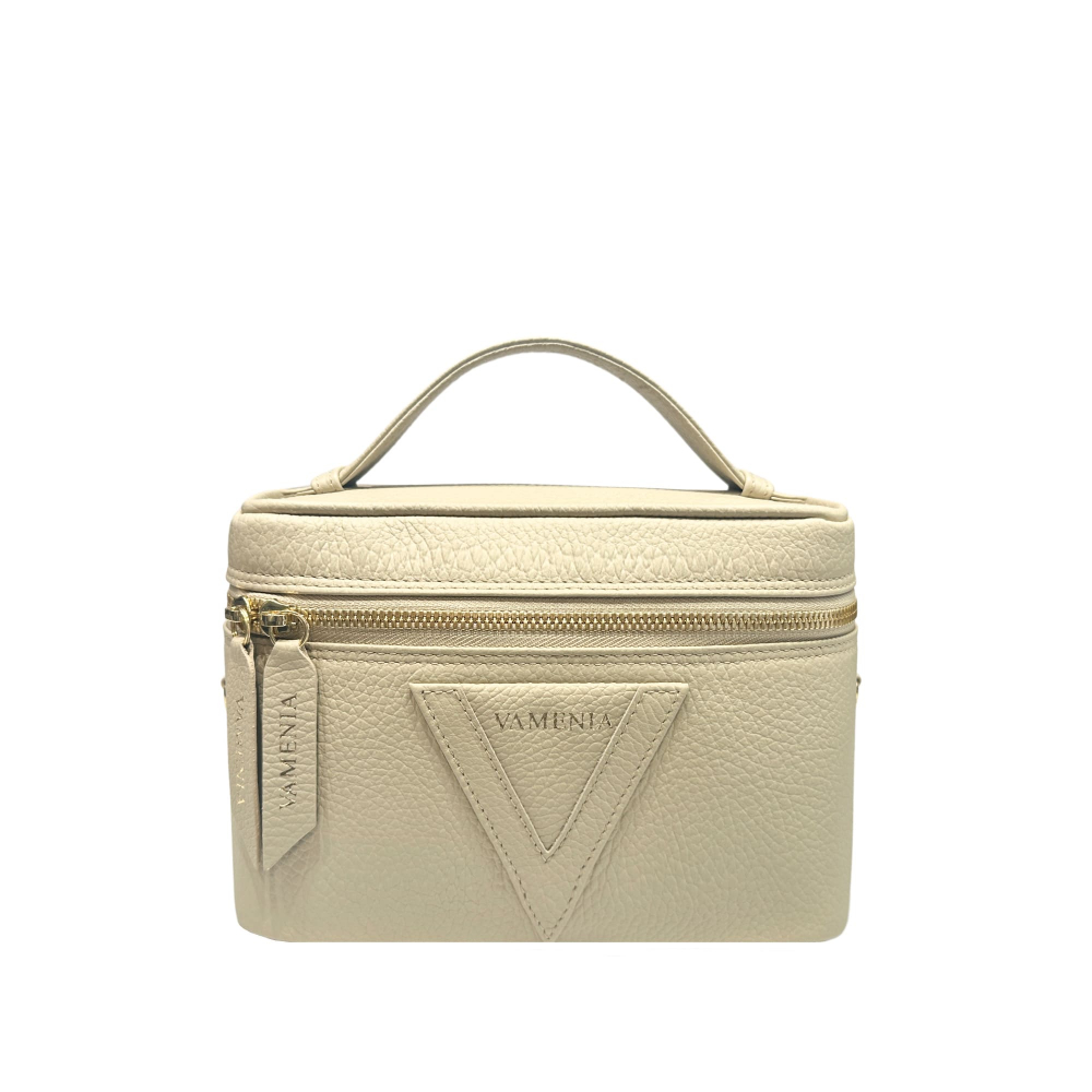 Umhängetasche aus Kalbsleder Beige -OPIS-