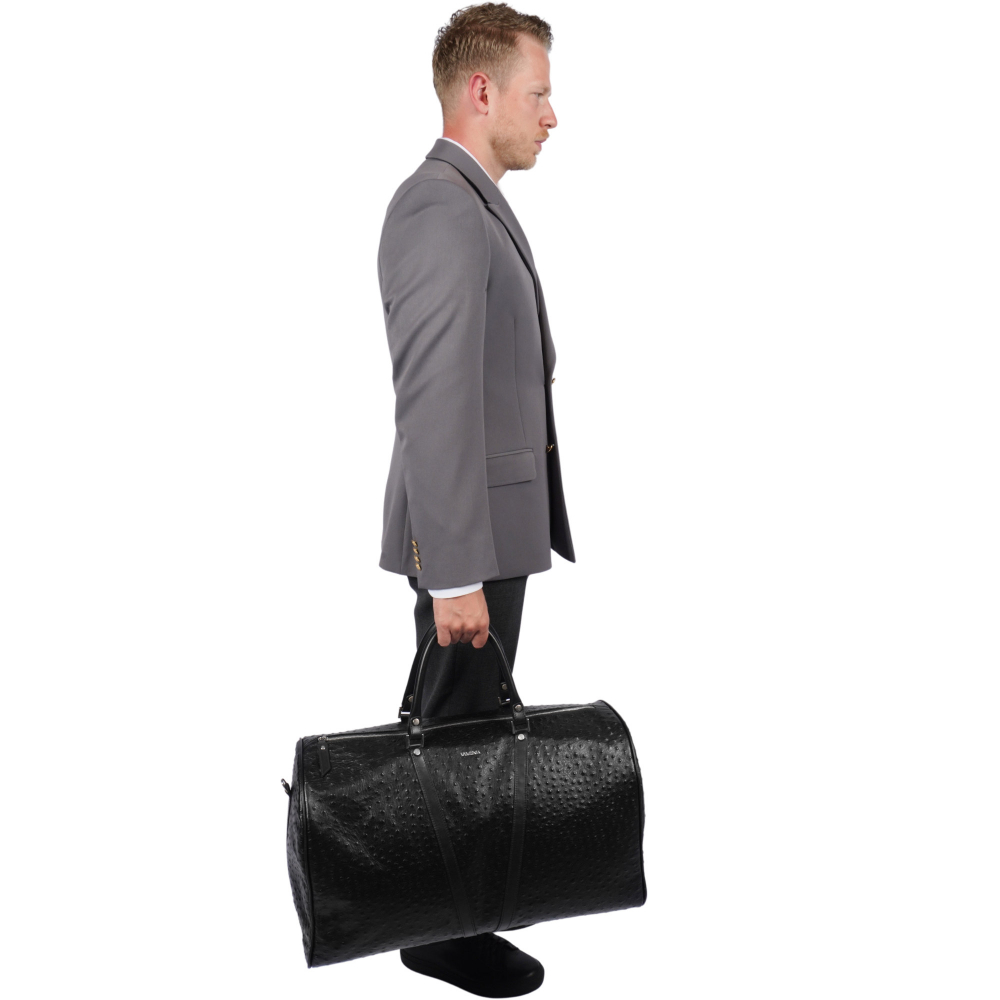 Reisetasche aus Leder mit exklusiver Prägung -VENUS-