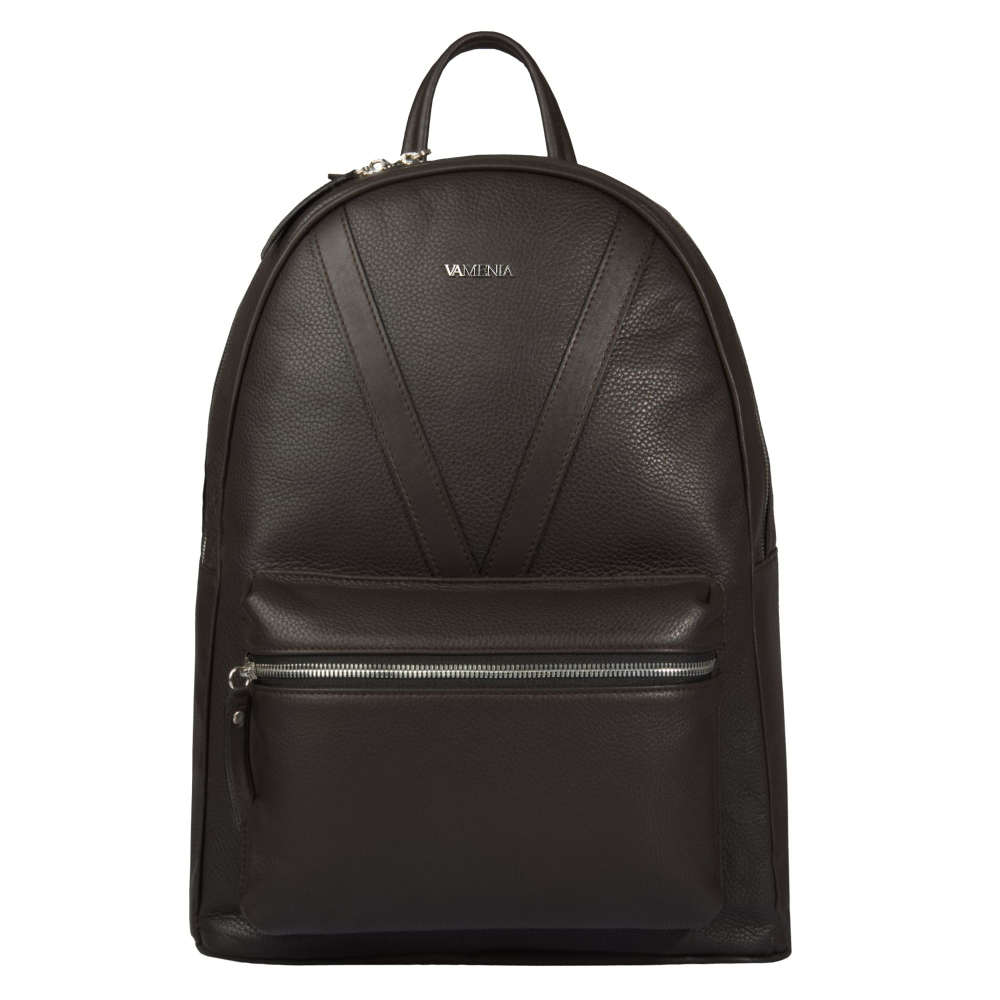 Lederrucksack aus genarbtem Kalbsleder -JUVENTAS-