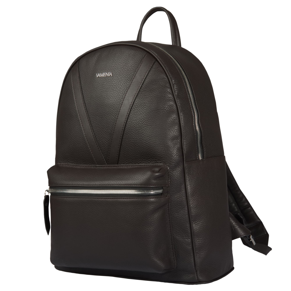 Lederrucksack aus genarbtem Kalbsleder -JUVENTAS-
