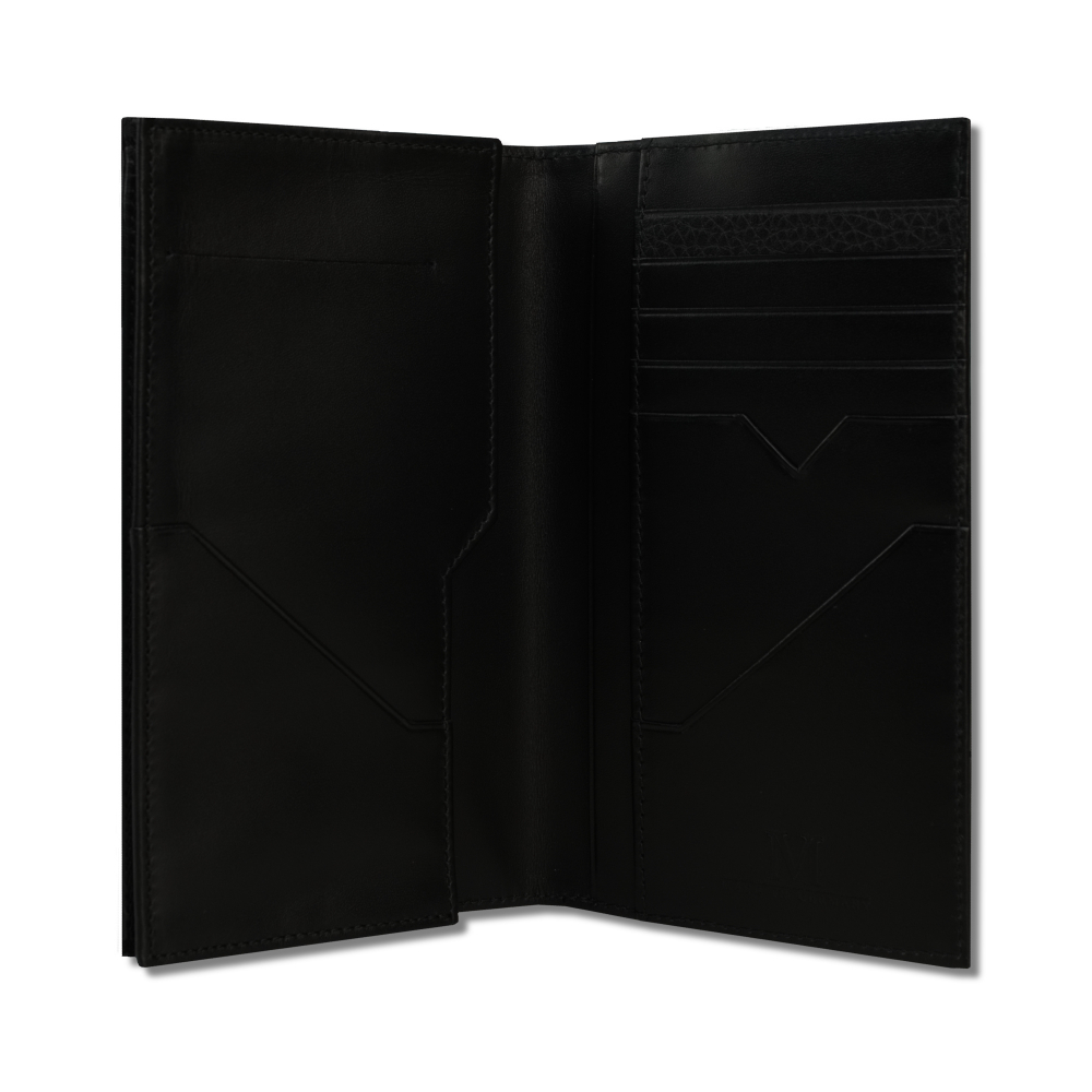 PORTUNES Brieftasche aus genarbtem Kalbsleder mit Handyfach 8 cc