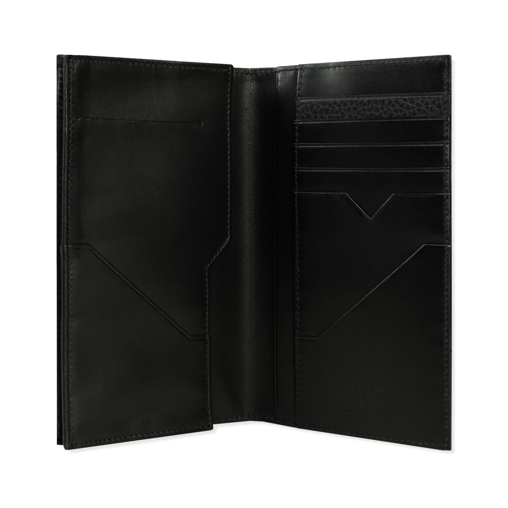 PORTUNES Brieftasche aus genarbtem Kalbsleder mit Handyfach 8 cc
