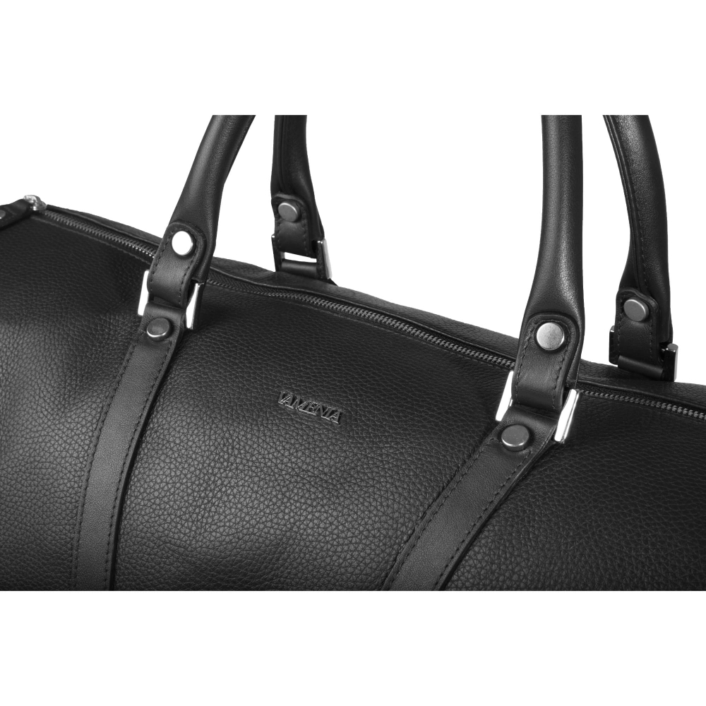 Reisetasche aus schwarzem Kalbsleder -VENUS-