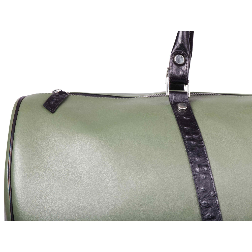 Reisetasche aus dunkelgrünem Leder -VENUS- Limitierte Edition 1/555