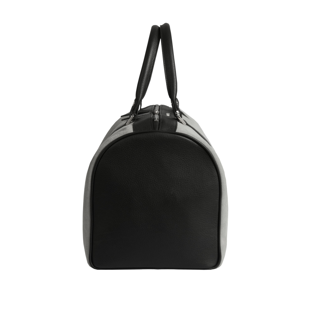 Travel bag M gray velour leather -MERKUR- Limited 1/555 -